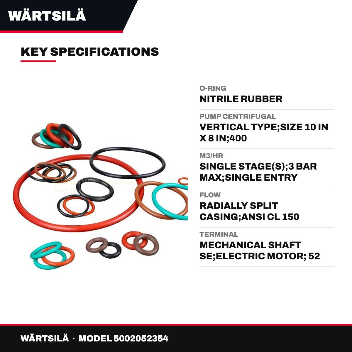 Wärtsilä – O-Ring, Nitrile Rubber
