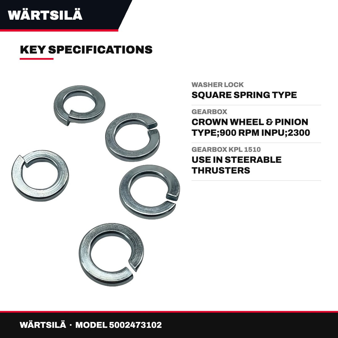 Wärtsilä – Square Spring Lock Washer