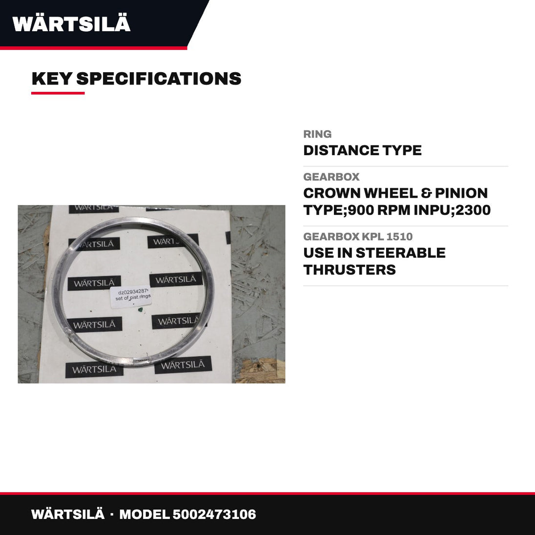 Wärtsilä 5002473106 – Ring – Distance Type