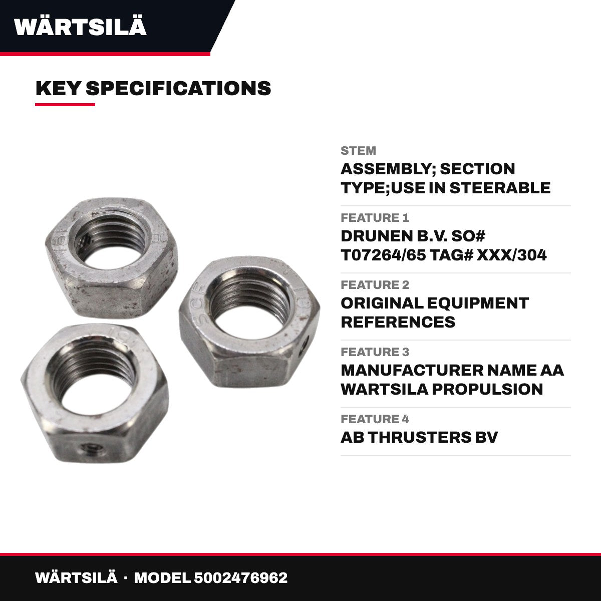 Wärtsilä – Nut Hex
