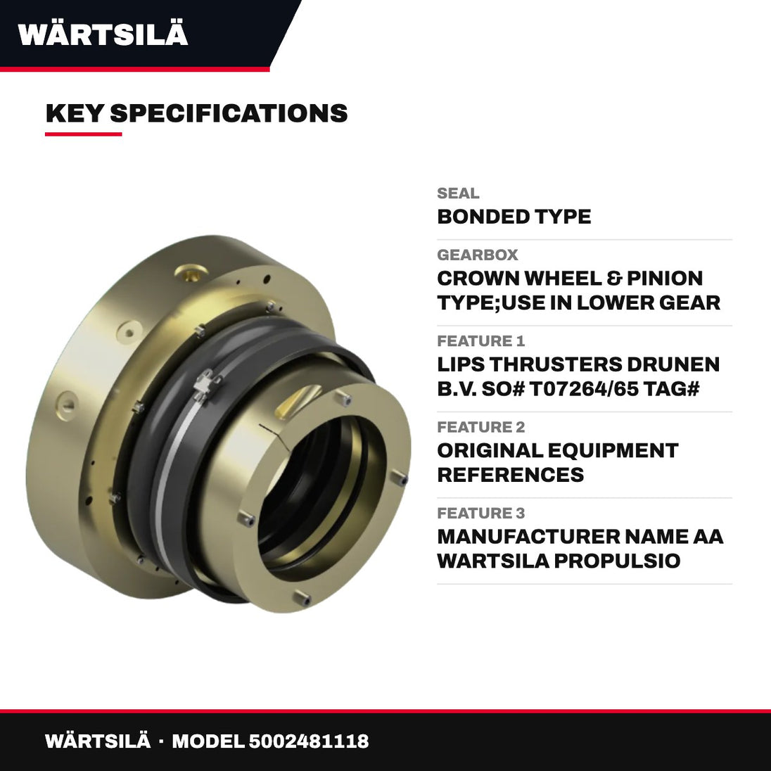 Wärtsilä – Bonded Seal
