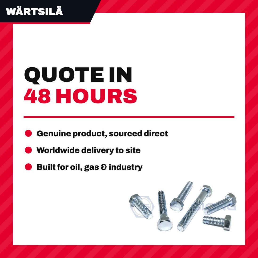 Wärtsilä 5002481122 – Bolt – Hexagon Head