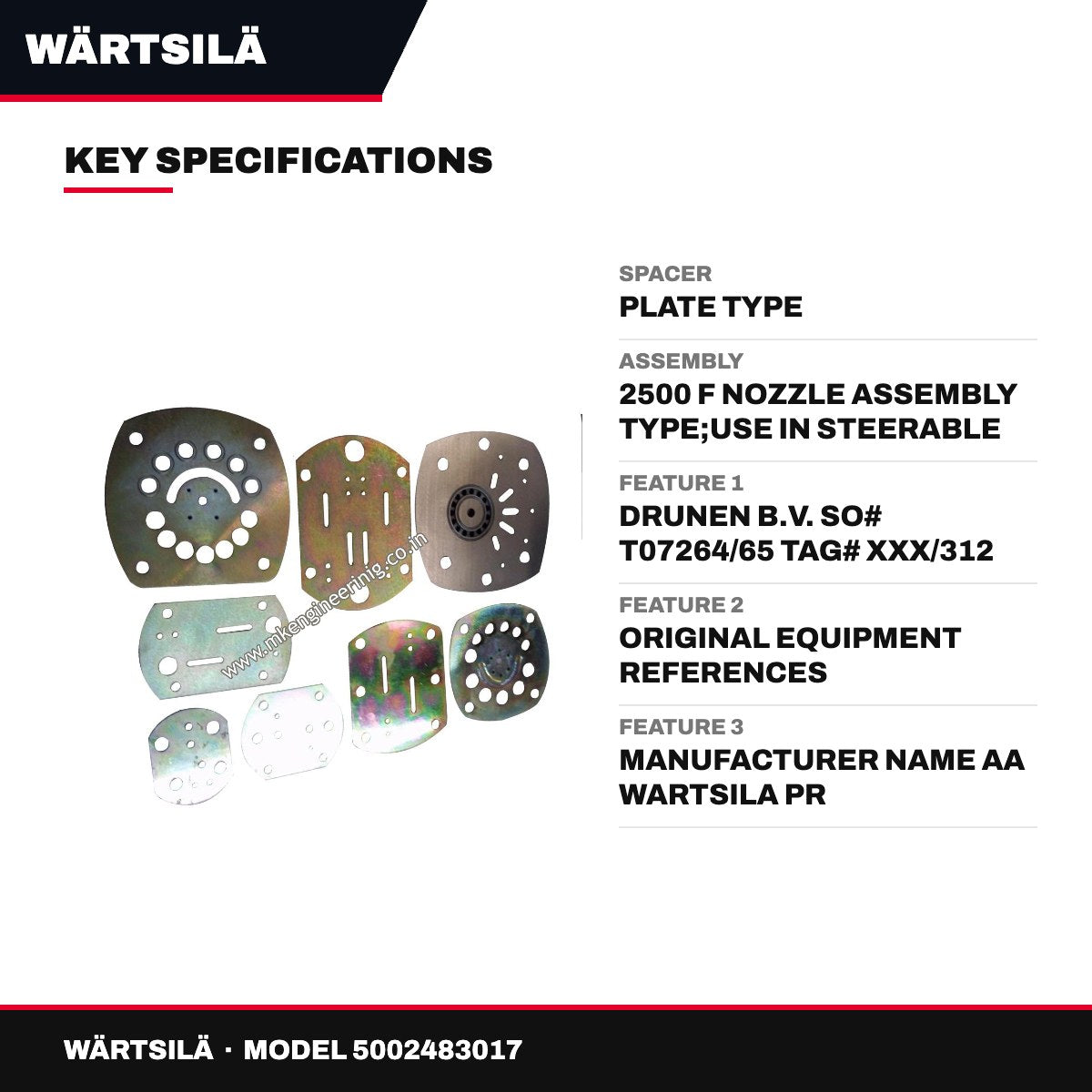Wärtsilä – Plate Spacer