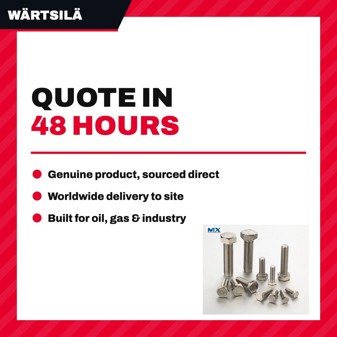 Wärtsilä – Hexagon Head Screw
