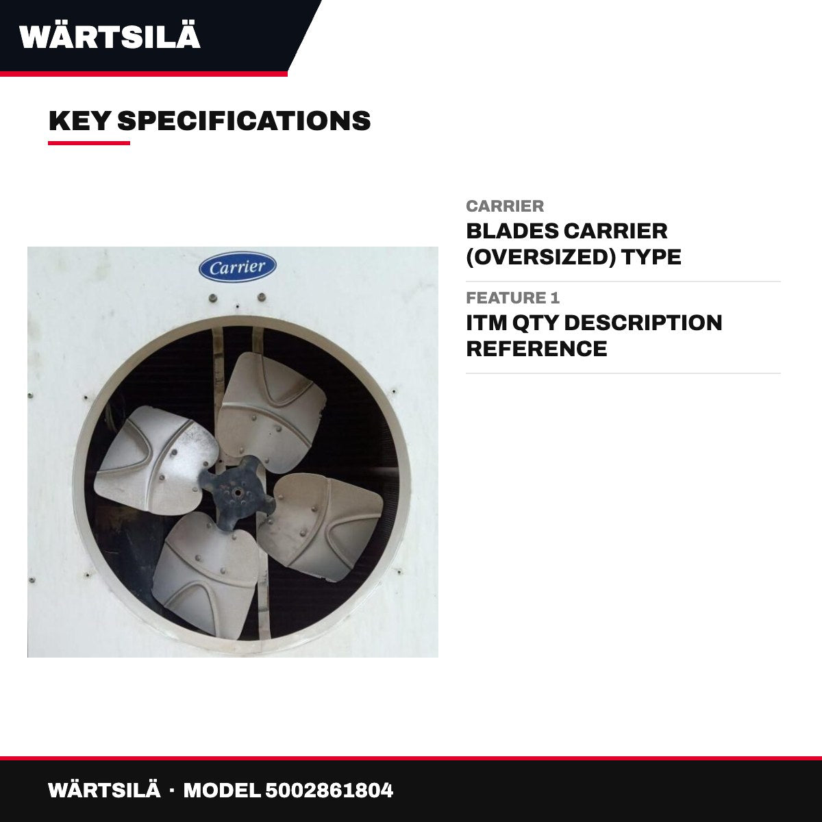 Wärtsilä – Carrier, Blades Carrier (Oversized)