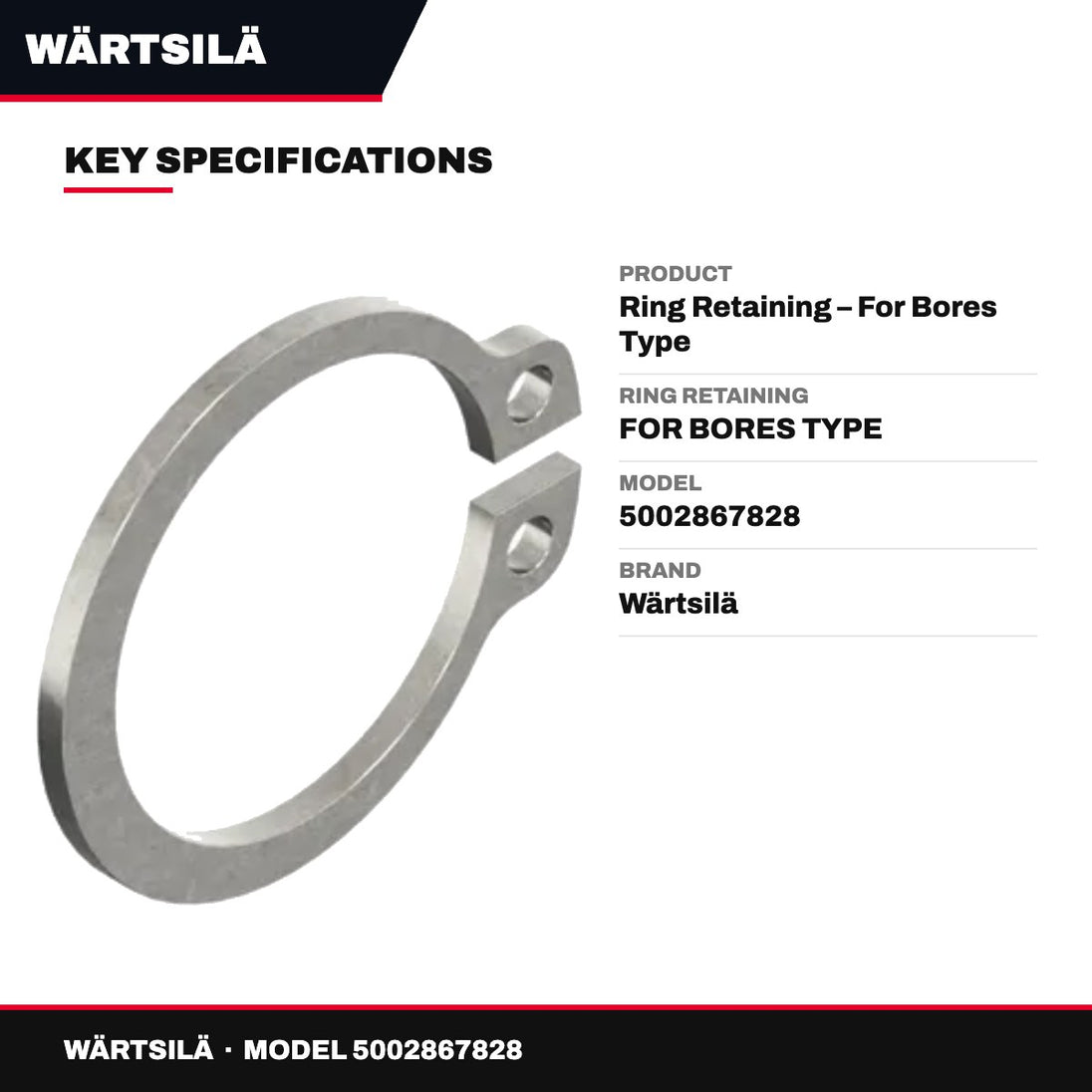 Wärtsilä – Retaining Ring, For Bores