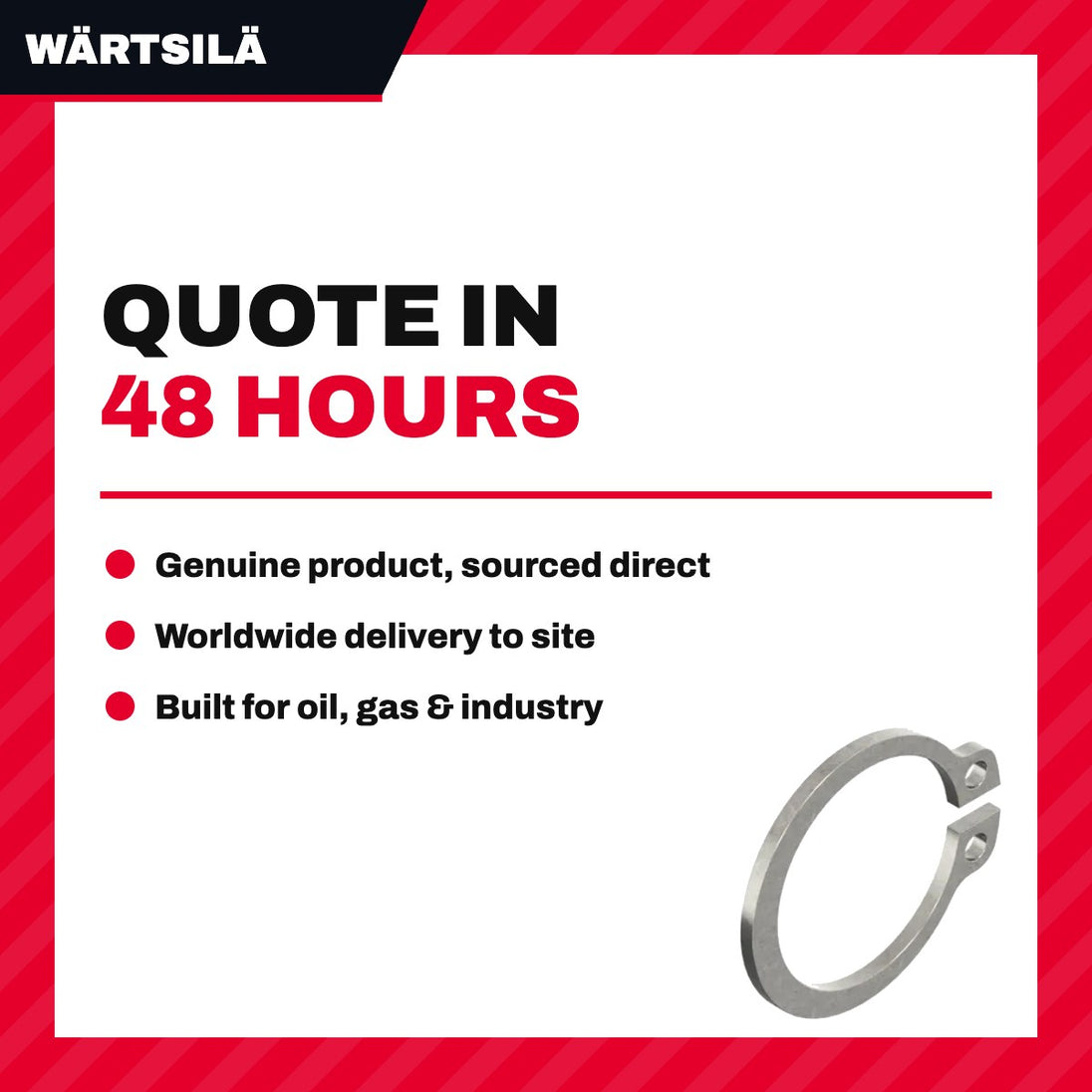Wärtsilä – Retaining Ring, For Bores