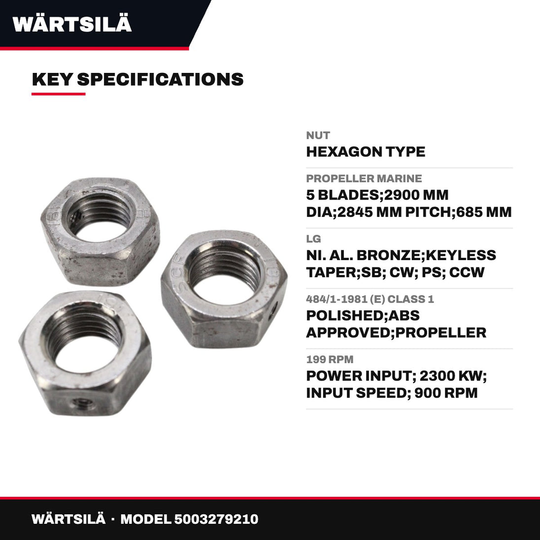 Wärtsilä – Hexagon Nut