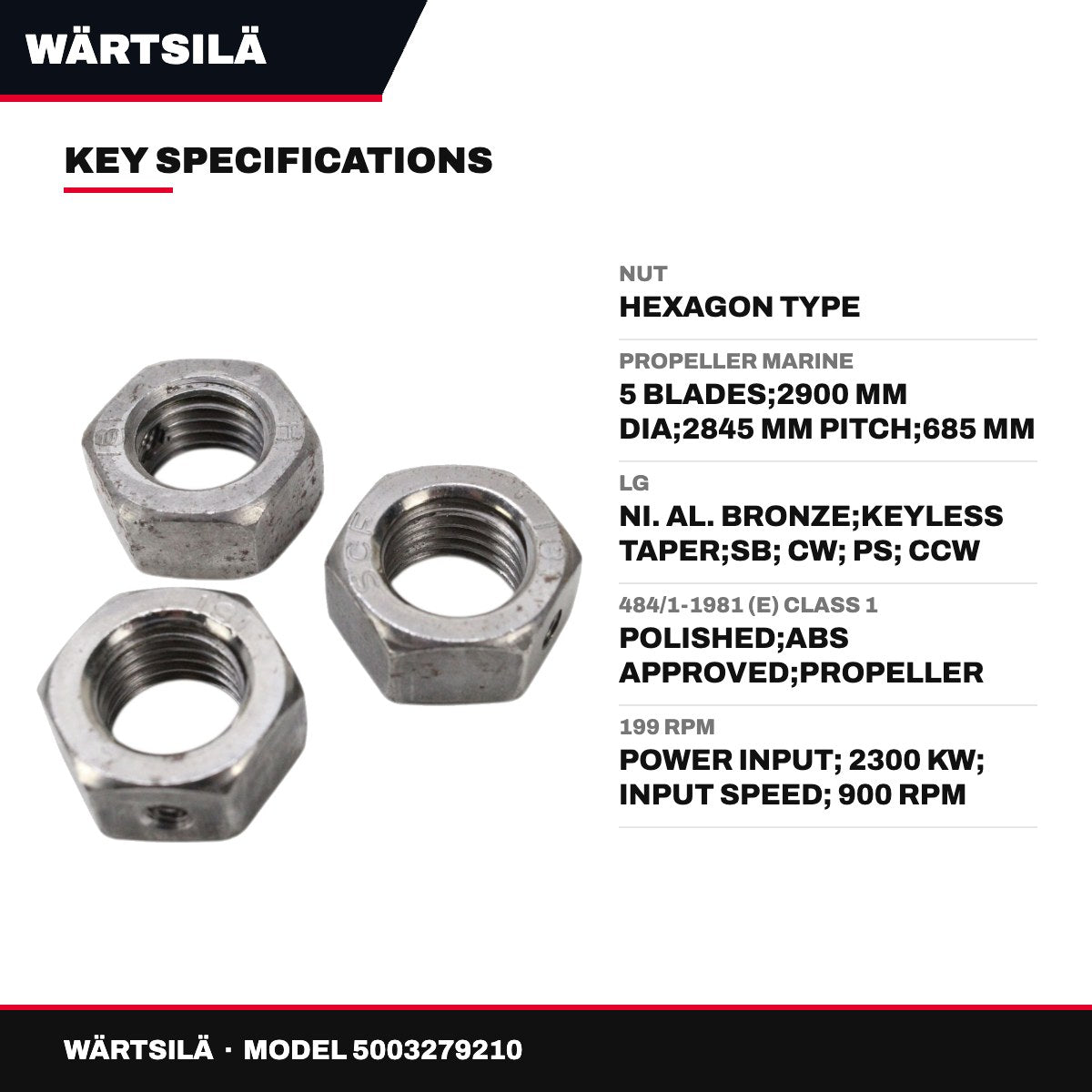 Wärtsilä – Hexagon Nut
