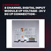Wago 750-431 – 8 Channel Digital Input Module I/P Voltage - 24 V Dc I/P Connection - 1 Conductor Switching - High Side (Posit