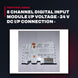 Wago 750-431 – 8 Channel Digital Input Module I/P Voltage - 24 V Dc I/P Connection - 1 Conductor Switching - High Side (Posit