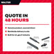 Walter OTHERS – Inserts For Smaller Boring Bar