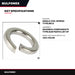 Washer – Single Coil Spring Type, Mild Steel
