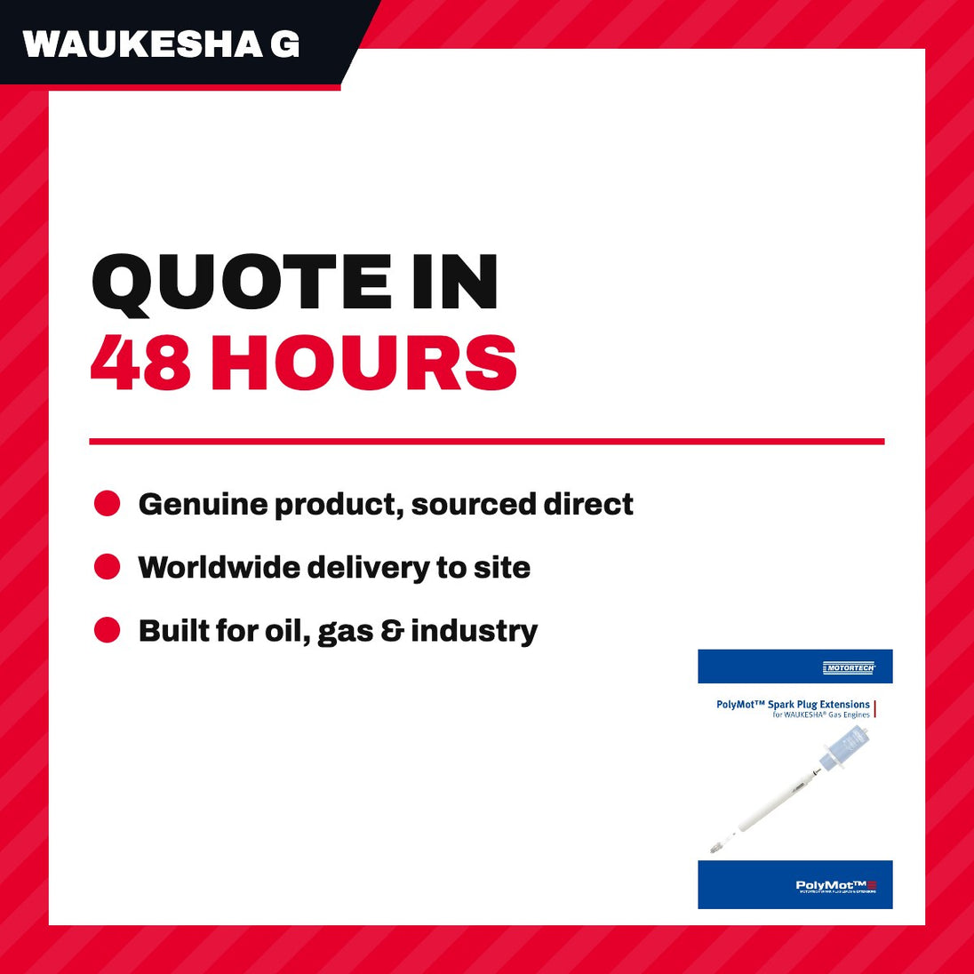 Waukesha Gas Engine Us 214302C – Tube – Spark Plug Extension Type
