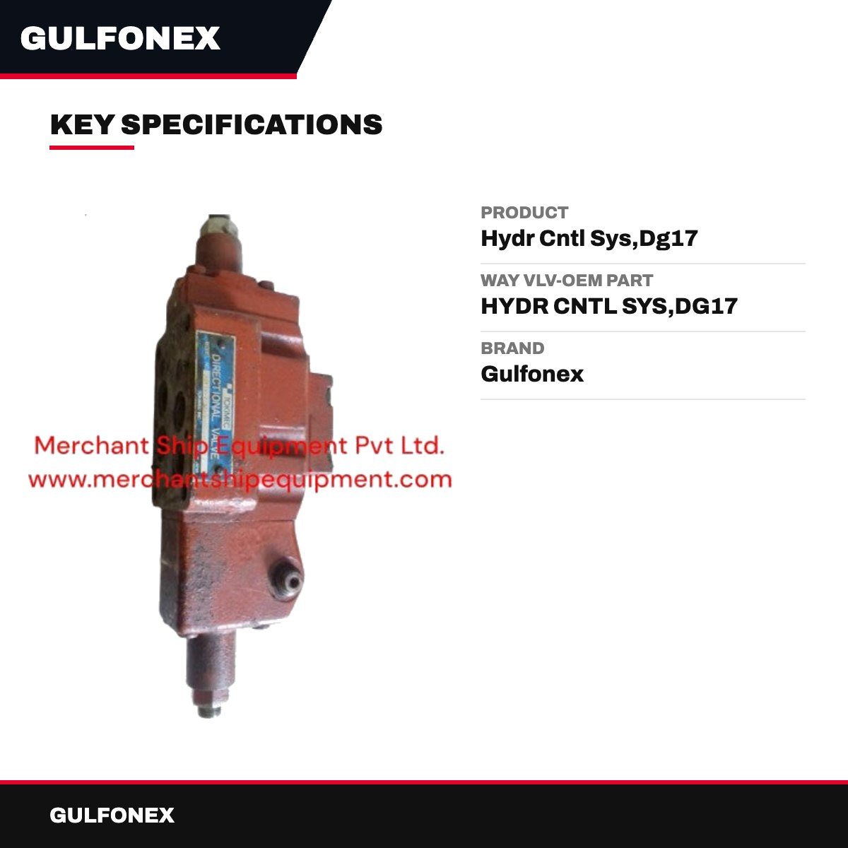 Way Vlv-Oem Part – Hydr Cntl Sys,Dg17