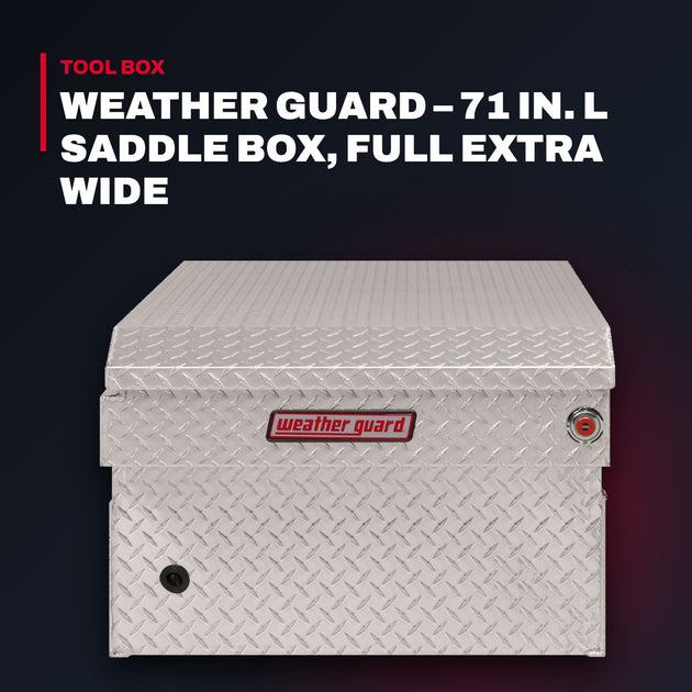 Weather Guard 117-0-04 – Weather Guard – 71 In. L Saddle Box, Full Extra Wide