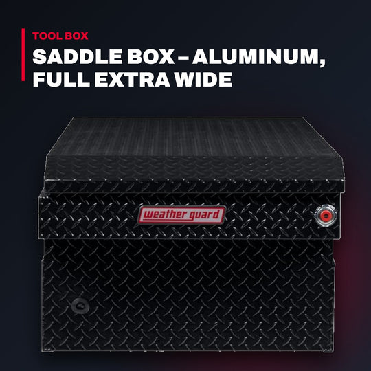 Weather Guard 117-5-03 – Saddle Box – Aluminum, Full Extra Wide
