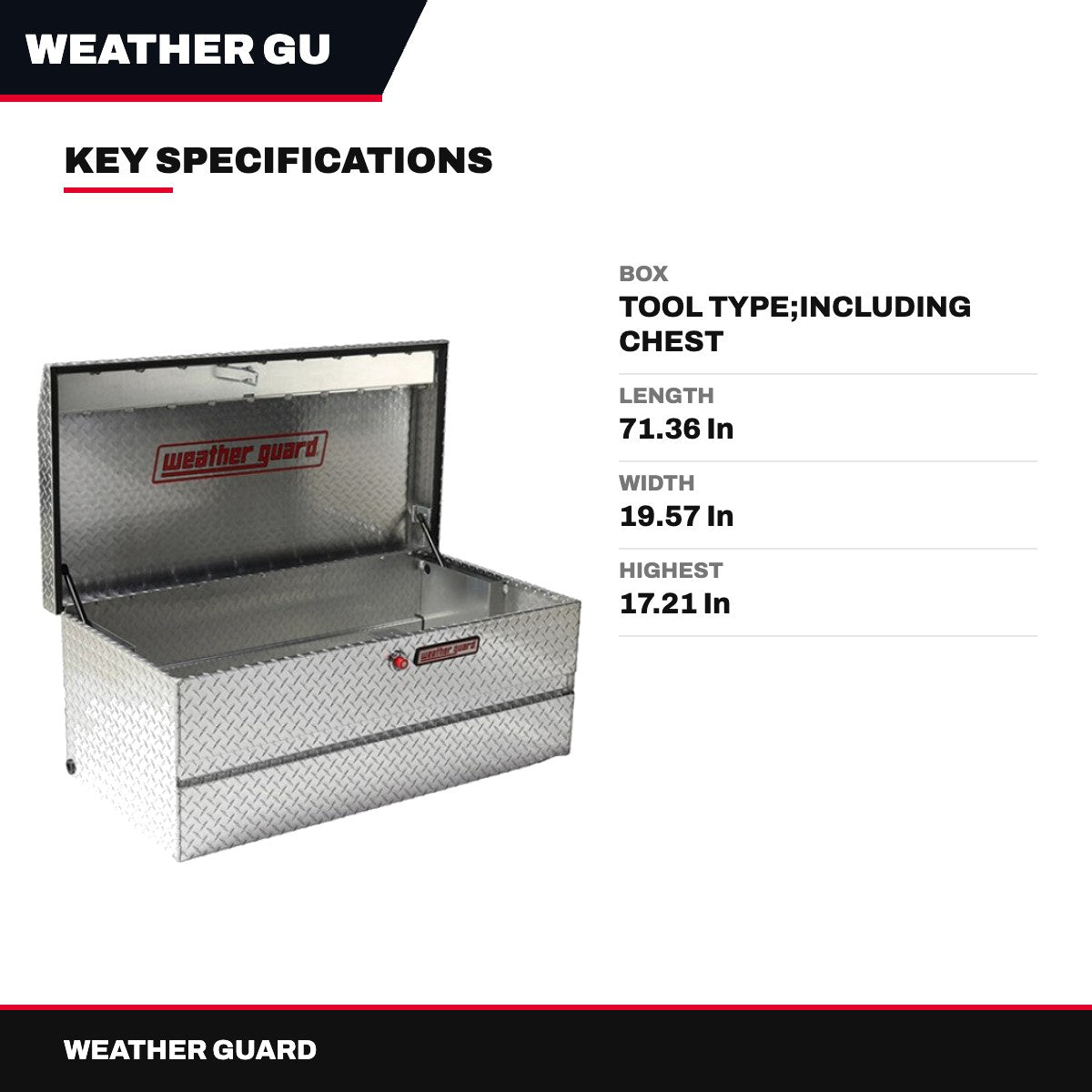 Weather Guard – Box – Tool Type, Including Chest