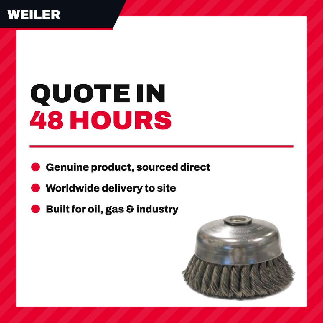Weiler – Cup Brush Power Tool, 127.0 mm (5 in) dia Brush