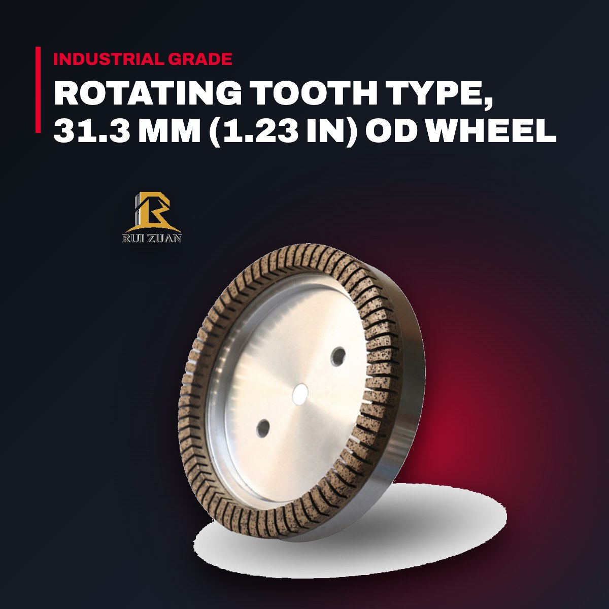 Wheel Grinding – Rotating Tooth Type, 31.3 Mm (1.23 In) Od Wheel