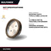 Wheel Grinding – Rotating Tooth Type, 31.3 Mm (1.23 In) Od Wheel