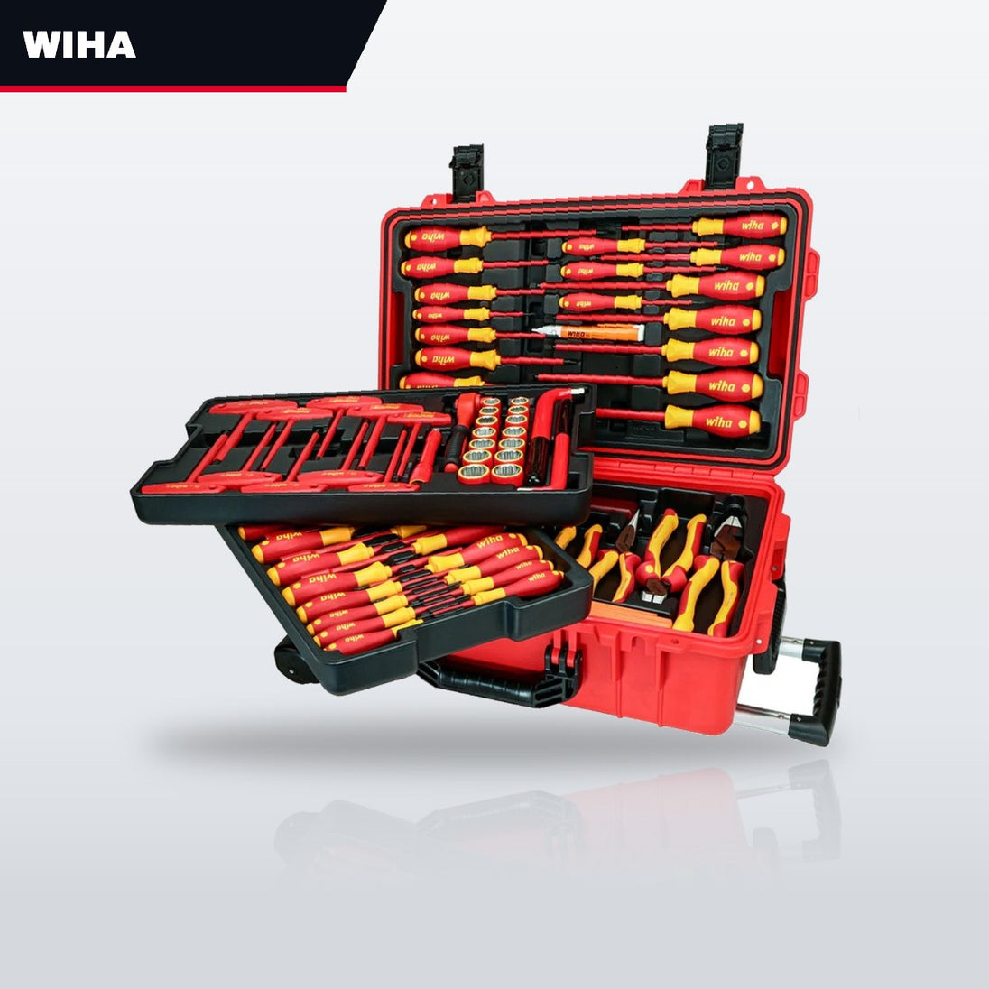 Wiha 32800 – Insulated Tool Set 80 Pcs, 1000V, Rolling Case