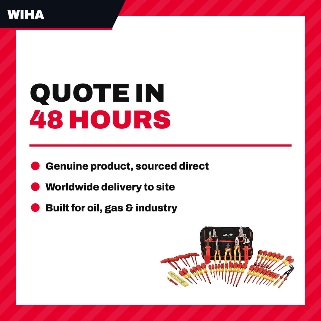 Wiha 32874 – Insulated Electrical Tool Kit 50 Pcs