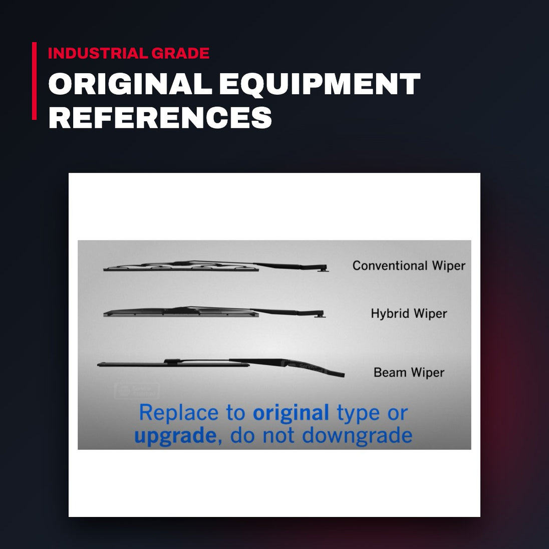 Wiper – Blade, Windshield Type