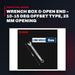 Wrench Box & Open End – 10-15 Deg Offset Type, 25 Mm Opening