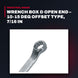 Wrench Box & Open End – 10-15 Deg Offset Type, 7/16 In