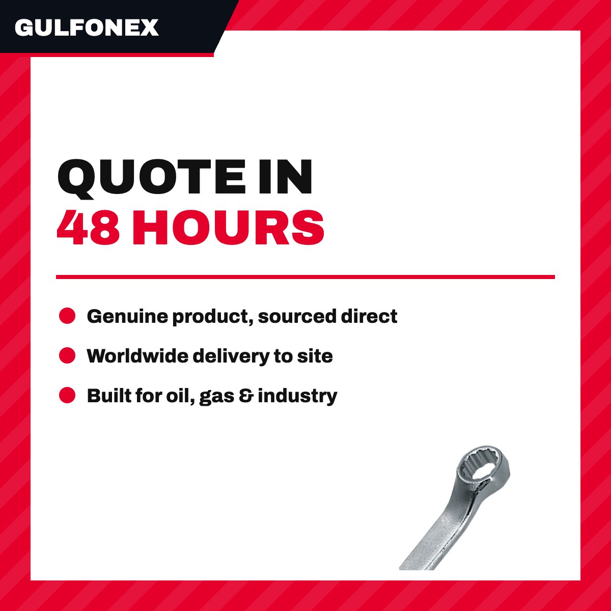 Wrench Box & Open End – 10-15 Deg Offset Type, 7/16 In