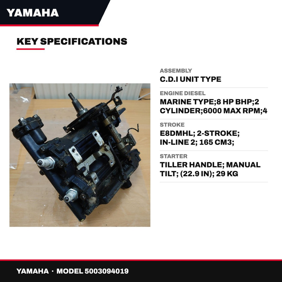 Yamaha 5003094019 – Assembly – C.D.I Unit Type