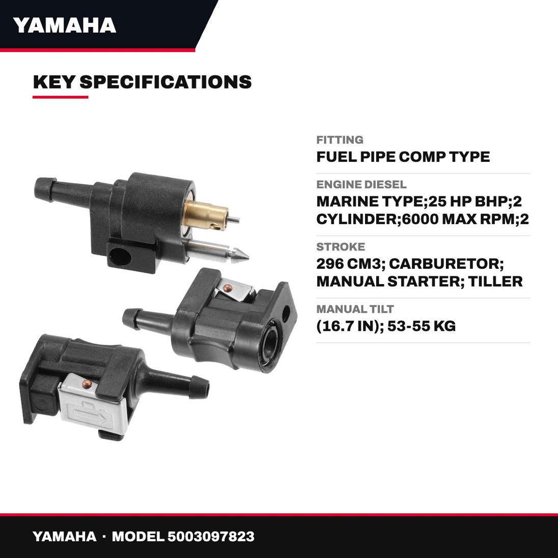 Yamaha – Fuel Pipe Comp Fitting