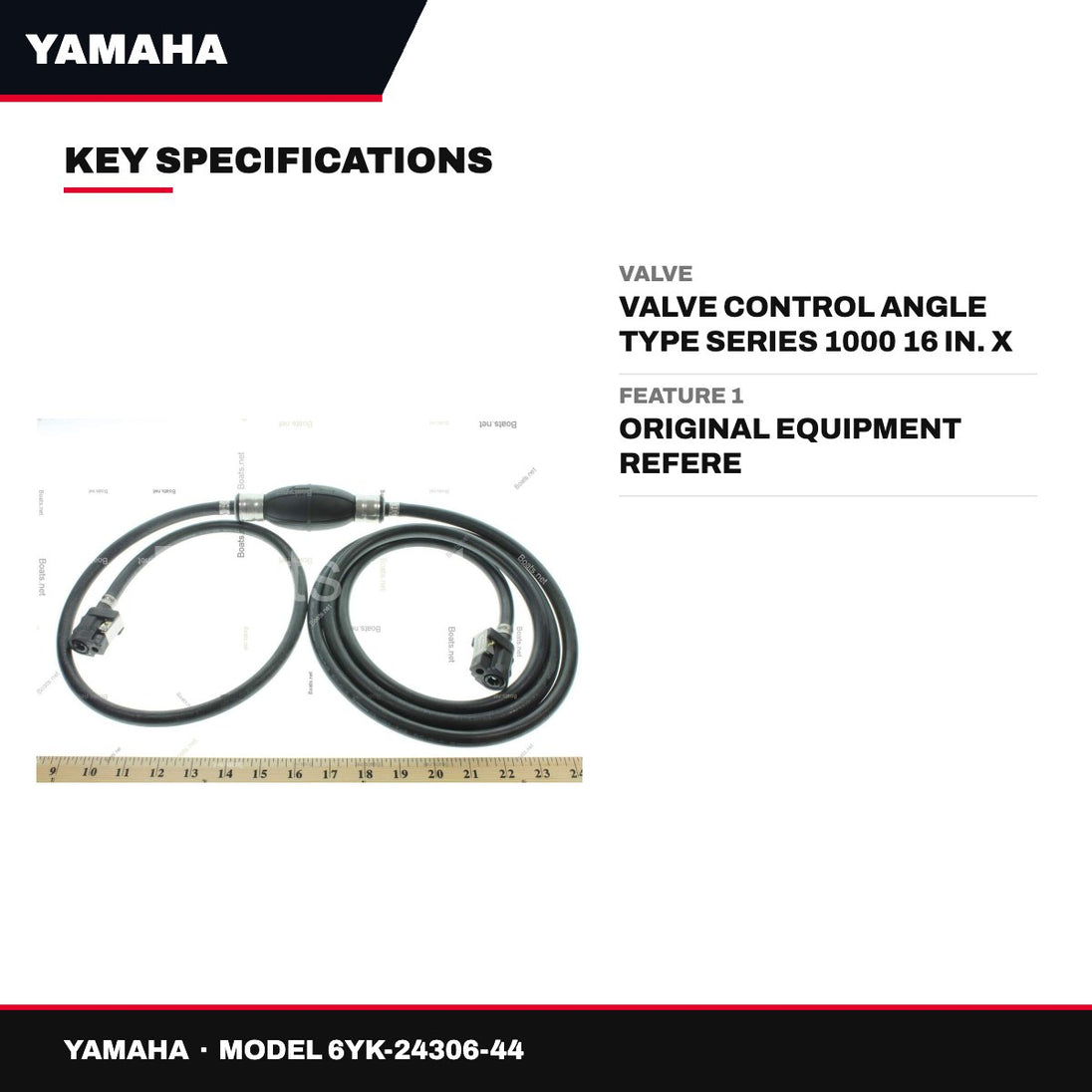 Yamaha 6YK-24306-44 – Fuel – Fuel Pipe Comp Type, (As Applicable